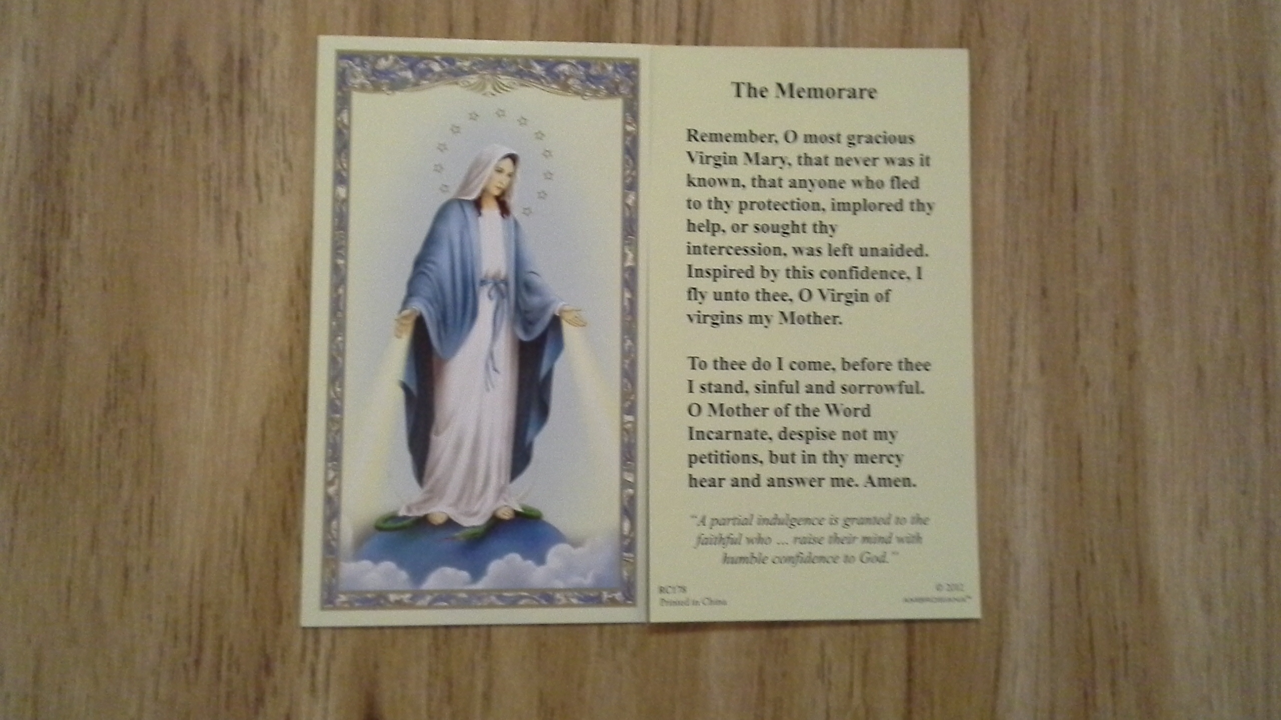 Our Lady of Grace/Memorare